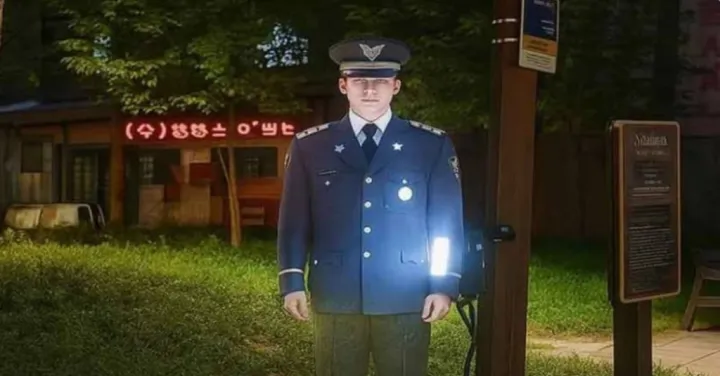 AI Hologram Police Officer Installed at Park in Seoul